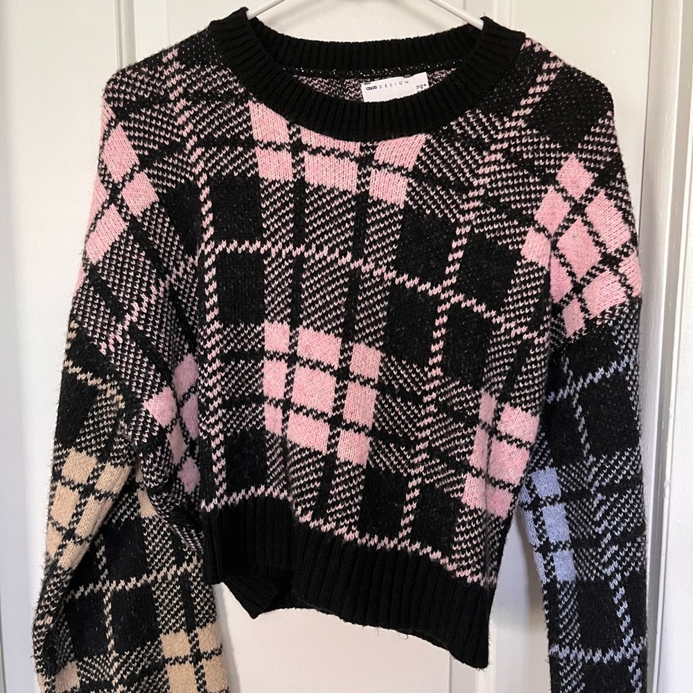 ASOS Multicolored Cropped Sweater - Picture 2 of 4